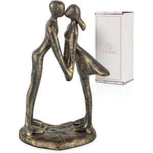 Sziqiqi 8th Anniversary Couple Gifts: 8 Year Anniversary Wedding Gifts for Him Her - 8th Wedding Gift for Husband Wife - Gift for Christmas Birthday Valentines Day Kissing Couple Figurines