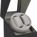 WUGE Watch Winder with Japanese Motor  Silent Adjustable Rotation, Premium PU Leather Dual Automatic Watch Winder, Soft Interior,Luxurious Display Case for Automatic Watches