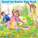 200 Pack Prefilled Easter Eggs with Assorted Toys, Easter Theme Surprise Eggs for Basket Stuffers/ Fillers, Filling Treats, Classroom Prize Supplies, Easter Eggs Hunt Party Favors for Kids - C2
