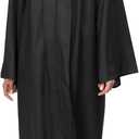 Unisex Matte Graduation Cap and Gown 2026 Tassel Set for High School and Bachelor (Black) Size 48
