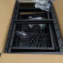 Mustorn Pots and Pans Organizer Under Cabinet, Expandable 2 Tier Under Sink Organizers and Storage Adjustable Height Kitchen Pot and Pan Lid Holder Rack with 12 Dividers Under Cabinet Shelf(Black)