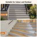 INMOZATA Stair Edge Trim 40Ft, 4 Inch Rubber Stair Nosing, Vinyl Stair Edge Protector for Indoor & Outdoor, Non Slip and Waterproof (Gray)