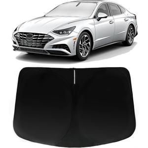 Windshield Sun Shade for Hyundai Sonata 2020-2024, Car Front Window Sunshade with 240T Sun Visor Protector Blocks UV Rays Heat Sun Shield Accessories