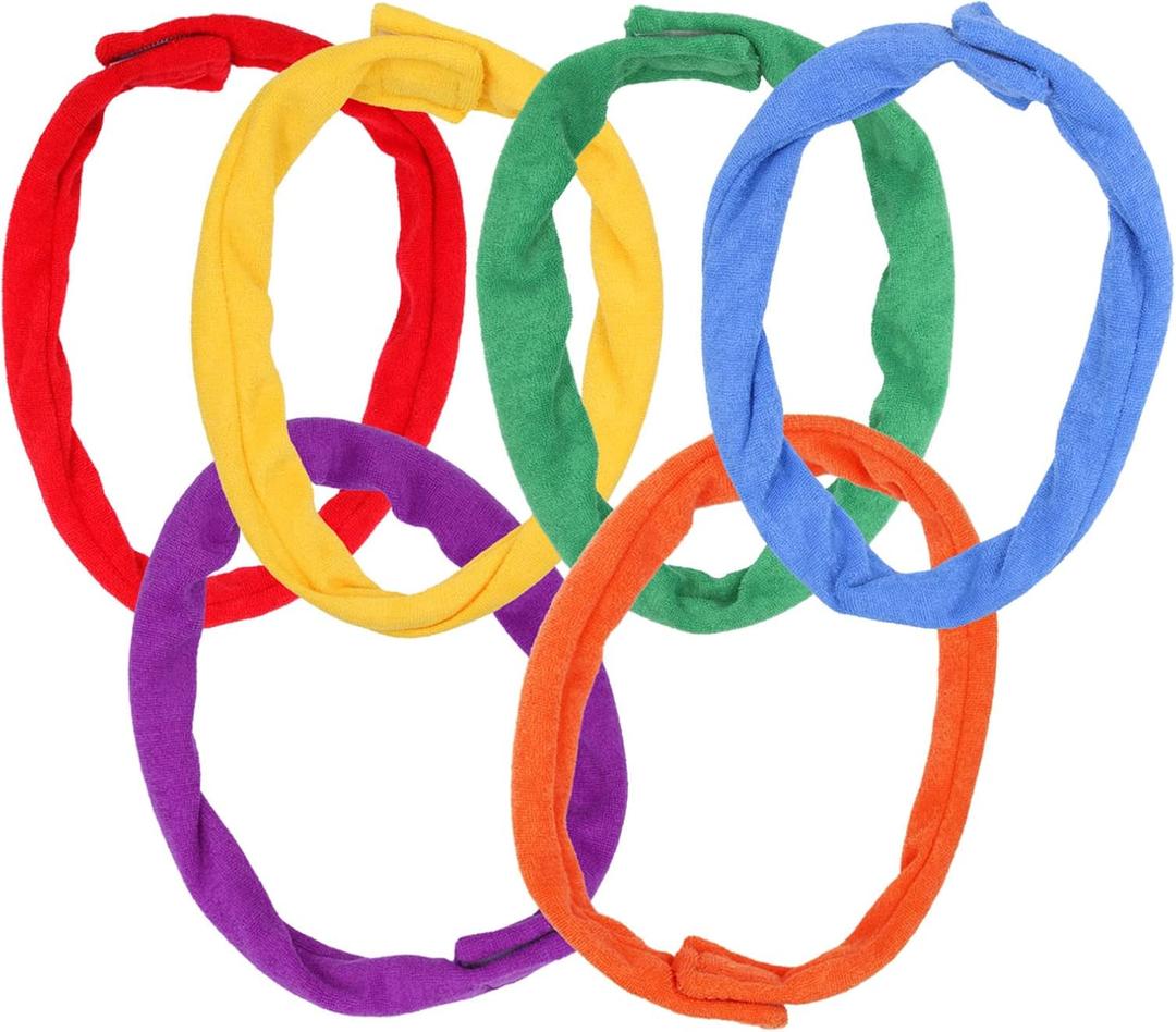 Chew Necklaces for Sensory Kids, Cloth Fabric Necklace Oral Toys for Boys Girls Alternative to Chewing, Terry Absorbent Chewy Toy Autism for ADHD SPD Fidgeting 6 Pack
