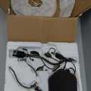 Farmhouse Table Lamp Antique Resin Metal Leaf Base Traditional Rustic Mid-Century Desk Lamp 22.5 Inch Tall for Living Room Office Bedroom (QT0101H)