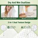 Disposable Face Towels 300 Count, Biodegradable Ultra Soft & Thick Facial Towels for Sensitive Skin, Lint-Free Makeup Remover Dry Wipes, Multi-Purpose Cleansing Towelettes for Face Wipes, Skincare