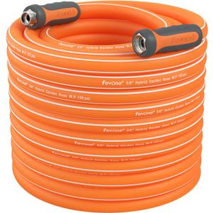 Fevone 105 ft Kink Free Garden Hose with Swivel Handle, All Weather Flexible, Heavy-Duty & Durable, Leak-Free Connection