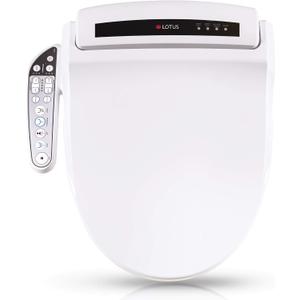 Lotus Bidet ATS-908 Round, Purestream Function(Constipation Relief) Heated Seat, Temperature Controlled Wash, Warm Air Dryer, Easy DIY Installation, Made in Korea
