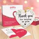 Gossby Gift for Teacher Women, Men - Thank You for Helping Me Grow Christmas Ornament - Appreciation, Thank You, for Teacher from Student - 2025 Xmas Tree Decor