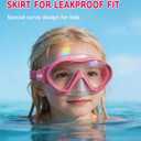 Aegend Kids Swimming Goggles with Nose Cover, Anti Fog Diving Mask Clear View No Leak for kids 6-14
