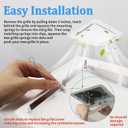 QK60S Bathroom Ventilation Grille Upgrade Cover, Perfect Compatible with Broan Nutone 690 Fan Motor, Replacement for Broan 670, 671, 688, 689, 2.5 Sones - 2 Pack