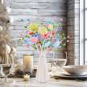 12 Pcs Pastel Christmas Tree Picks 2025 Macaron Christmas Decoration 15 Inch Pastel Curly Picks Twig for Xmas Wreath Garland Vase Filler Home Craft Holiday Party Supplies (Colorful)