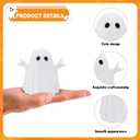 OYB Halloween Ghost Figurine,Spooky Resin Statue, Cute Finger Ghost Ornaments,Halloween Decor,Porch and Indoor Spooky Home Decor Gifts(A)