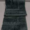 Civkor Bathroom Rugs Sets 2 Piece Dark Teal, Bath Mats for Bathroom Non Slip Washable, 31x20 and 24x16 Inches Luxury Shiny Chenille Bath Rugs, High Absorbent Water and Quick Dry for Doormat