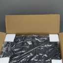 SAILUN 26Gal/105Qt Stackable Storage Bins Folding Collapsible Storage Bins with Lid, Closet Organizers and Storage Box with Door Black 18" W x 11" D x 32" H