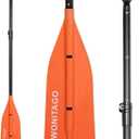 Canoe Paddle Aluminum Shaft with PP Blade, Floating Adjustable Paddle for Canoeing, Boating and Rafting, 122-152 cm/4-5 Ft