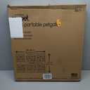 MYPET North States Paws Portable Pet Gate: 26-40" Wide. Pressure Mount. No tools needed. Made in USA. Dog Gate 23" Tall, Expandable, Durable Dog Gates for Doorways, Light Gray