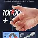 LENTION USB C to USB C Cable 3.3ft 60W, Type C 20V/3A Fast Charging Braided Cord Compatible with iPhone 15/15 Pro/15 Pro Max, 2023-2016 MacBook Pro, New iPad Pro/Mac Air/Surface, More (Red)