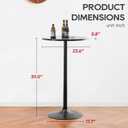 FDW Pub Table 40 Inch Height Cocktail Table Round Bistro Bar Table for Home and Kitchen Dining