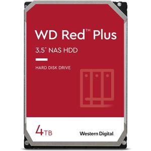 Western Digital 4TB WD Red Plus NAS Internal Hard Drive HDD - 5400 RPM, SATA 6 Gb/s, CMR, 64 MB Cache, 3.5" - WD40EFRX