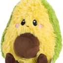 Happy Fuel Avocado Microwavable Unscented 1.5lbs Heating Pad For Women And Kids- Cute Soft Cozy Pillow Plush Heatable Warm Stuffed Animals- Kawaii Hot & Cold Plushie Food Toy - Avocado Gifts For Girls
