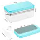 Ice Cube Tray with Lid and Bin, 28 pcs Ice Cubes Molds, Ice Trays for Freezer, Ice Cube Tray Mold, with 1 tray, Ice Freezer Container, Spill-Resistant Removable Lid & Ice Scoop, for Whiskey,Cocktail