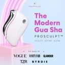 ProSculpt Heated Gua Sha Facial Massager Electric Guasha Tool for Face Sculpting, Relaxation & Skincare | Soothing Vibration Facial Massage Tool with Contoured Design (White)
