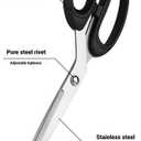 10-Inch Heavy-Duty Stainless Steel Fabric Scissors - Professional Sewing Shears for Precise Cutting of Fabric, Leather, and More