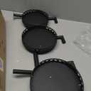 OVICAR Rotating Window Plant Shelves - Indoor Wall Plant Stand 3-Tier Floral Metal Window Shelf Holder for Multiple Plants with Hanging Hooks Home Decor Black