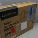 Toilet Safety Rails, Adjustable Toilet Frame for Elderly, Seniors, Handicap & Disabled, Foldable Handicap Toilet Handles Fit Any Toilets (300 LB) (Gray)