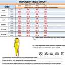 TOPONSKY Women's 2 Piece Crew Neck Sleeveless Tank Top Bodycon Slit Long Skirt Outfits Dress Set (Blue, XXL)