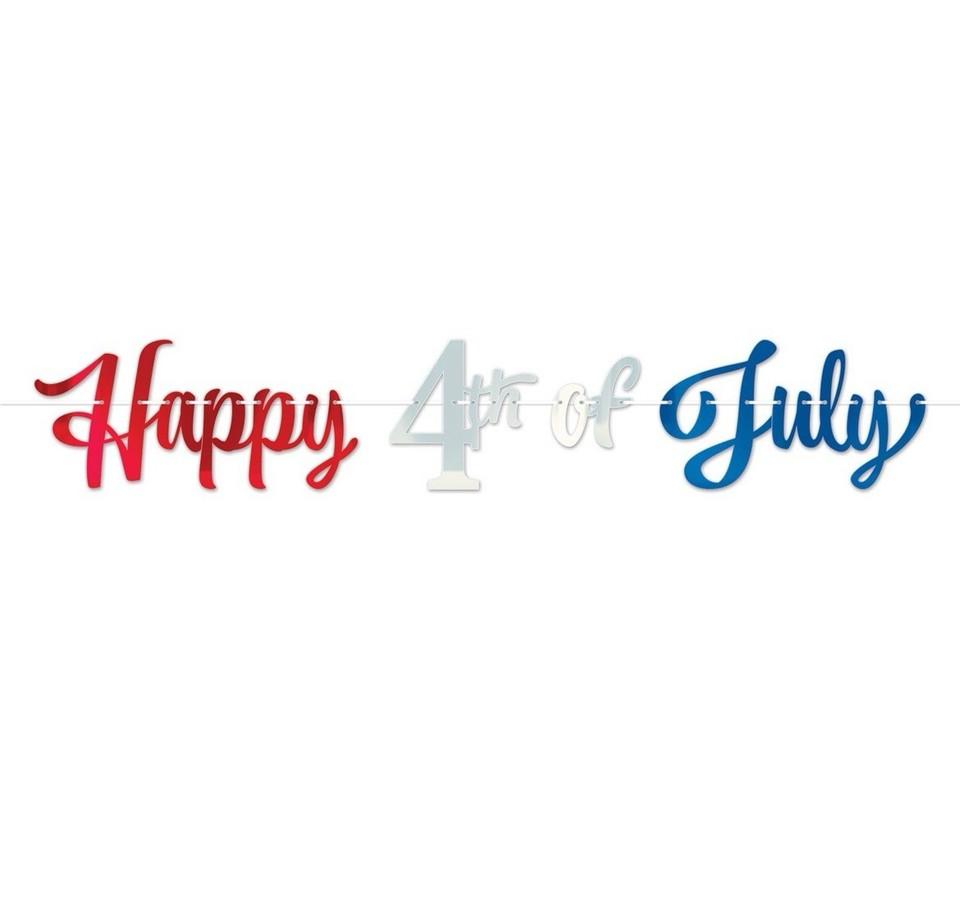 4Th Of July Banner, Pack of 3