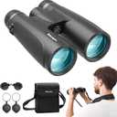 12x54 HD Binoculars for Adults High Powered - Large View BAK4 Prism Binoculars with Clear Low Light Vision - Lightweight Waterproof Binocular for Bird Watching Cruise Travel Hiking Concert Stargazing
