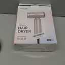 Dual Voltage Travel Hair Dryer, Mini High-Speed Blow Dryer for Fast Drying, Ionic Hairdryer with Diffuser Gift Women, Lightweight Compact Portable,Quiet,European International 100-240V,Black