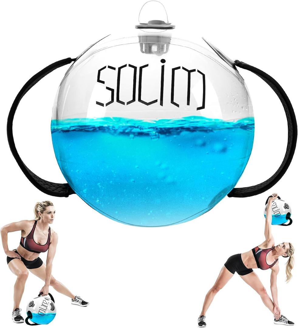 Solim Water Weights Aqua Bag, Workout Sandbag Alternative Strength Training Sand Bag Portable Stability Fitness Equipment  Ultimate Core and Balance Training for Home Gym