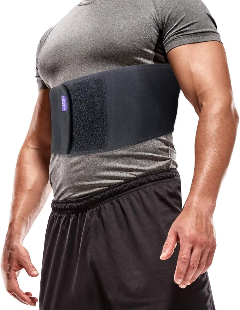 Everyday Medical Broken Rib Brace for Men and Women - Bamboo Charcoal Rib Support Compression Brace - accelerates The Healing of Cracked, Dislocated, Fractured and Post-Surgery Ribs - XLarge
