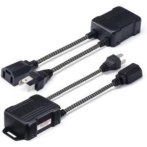 Xprite H4/9003 LED Canbus Decoder Anti Ficker Harness Error Free Resistor Capacitor for LED Headlight Bulbs, Pack of 2