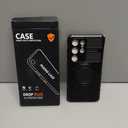 for Samsung Galaxy S25 Ultra Case Compatible Wireless Charging Magnetic,with Screen Protector,for S25Ultra Phone Case with 360Stand Ring Military Grade Shockproof Heavy Duty Protection Black