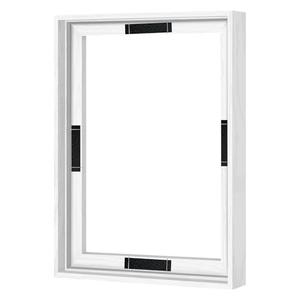 Abtgt 12x16 Canvas Floating Frame with 0.9" Deep, White Floater Frame for Canvas Paintings with Adhesive, Vertical or Horizontal Wall Art frame for Prints Oil Painting Diamond Decor, 1 Pack.