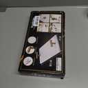 Guest Towel Holder Tray for Bathroom - White Marble-Tray - Napkin Holder for-Bathroom - Paper Hand Towel Holder.