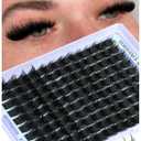 Wispy Lash Clusters with Spikes Salon-Like Eyelash Clusters DIY D Curve Cluster Eyelash Extensions Full Spiky Individual Lashes Cluster by Goddvenus (10-16mm 130Pcs)