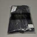 Womens Low Waist Denim Skirt Button Mini Cargo Jean Y2K Skirts with Pockets (Black, L)