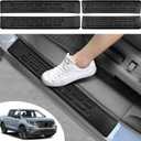4PCS Car Door Edge Guards Door Sill Protector for Honda Ridgeline 2017-2025 2026 Accessories ABS Plastic Material Matte Black Car Door Threshold Protection