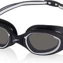 Speedo Unisex-Adult Swim Goggles Hydro Comfort (One Size, Black/Steel)
