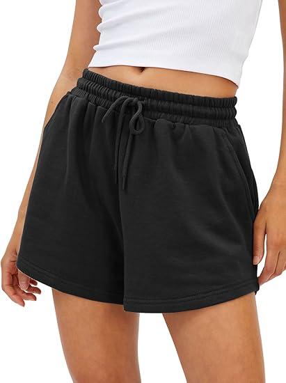 Womens Summer Shorts Casual Sweat Athletic Spring Outfits Beach Vacation Clothes Comfy Fall Fashion 2025 (Small)