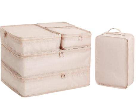 6 Set Packing Cubes for Travel, Gifts for Women Mom,Anti-Tearing Suitcase Organizer for Luggage with Shoe