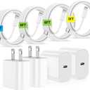 (3/6/6/10ft)iPhone Charger Fast Charging, for iPhone 14 13 12 Fast Charger,20W USB C Wall Block with Type C to Lightning Cord,i-Phone Fast Charging Cable for iPhone 13/14/12 Pro Max Plus/11,iPad-4Pcs