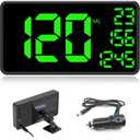 Truck GPS Speedometer 6.2 Inch Big Screen Heads Up Display for Cars Digital MPH Odometer for Dashboard HUD Speeding Alert Speed Meter Trip for Golf Cart All Vehicle