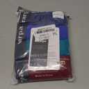 wirarpa Mens Trunks Underwear Cotton Boxer Briefs Short Leg Comfortable Underpants 4 Pack (Large, Burgundy,lake Blue,dazzling Blue,bijou Blue)