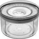 1Gallon No Spill Dog Water Bowl-3.8L Large Capacity, BPA-Free, Anti-Splash & Anti-Digging Design with Non-Slip Base, for Messy Drinkers (White)